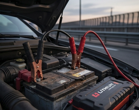 Dépannage Batterie avec Câble ou Booster