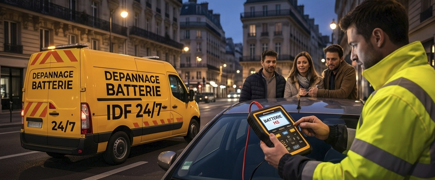 Depannage Batterie HS en IDF 24/7